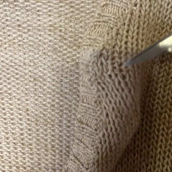 Aerie Sweater size Medium Brown Pullover Cropped Soft Cozy casual FLAW - Picture 3 of 11